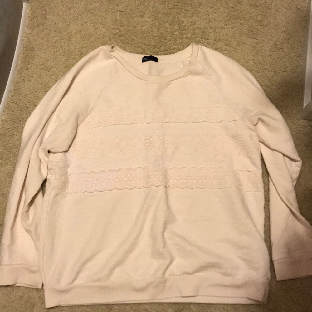 Gap Sweatshirt with Eyelet Detailing